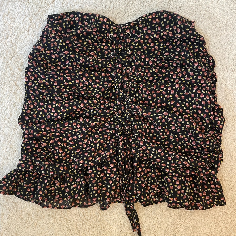 “We’re All Pretty Girls” Floral Skirt